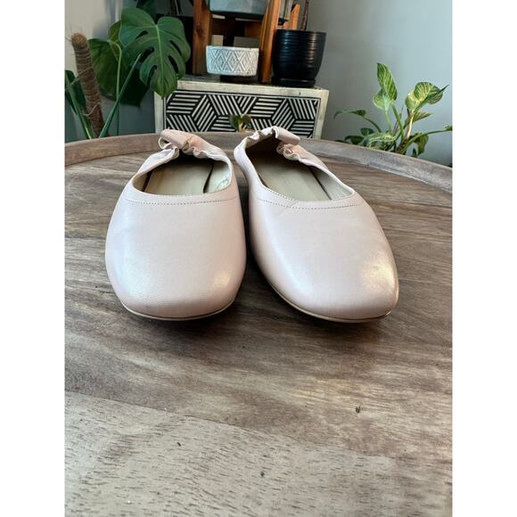Everlane Italian Leather Pink Round Toe Ballet Flats Blush Pink Sz. 6.5 - Picture 3 of 9